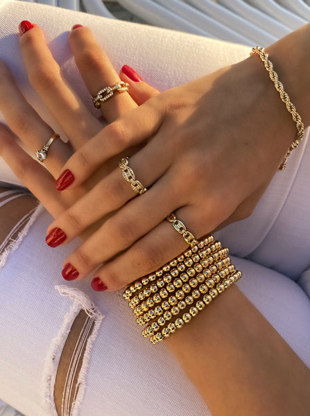 Gold Beaded Bracelet