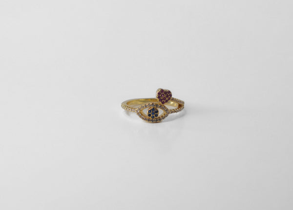 Evil Eye Love Ring