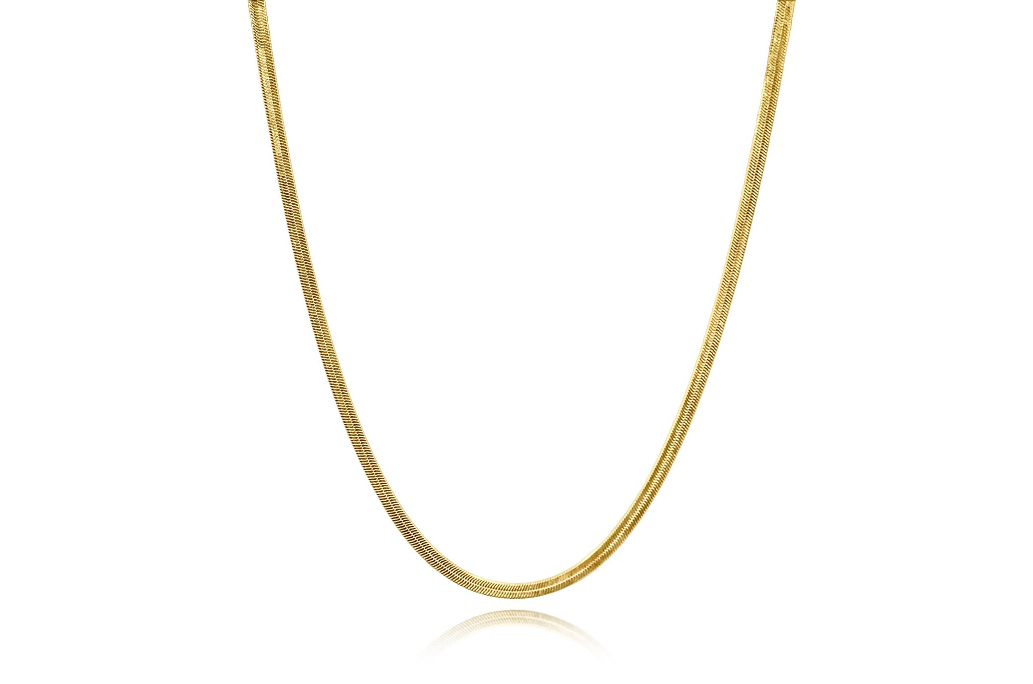 18K Gold Filled herringbone