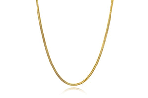 18K Gold Filled herringbone