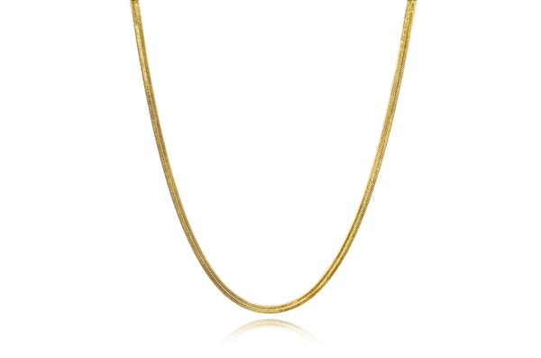 18K Gold Filled herringbone